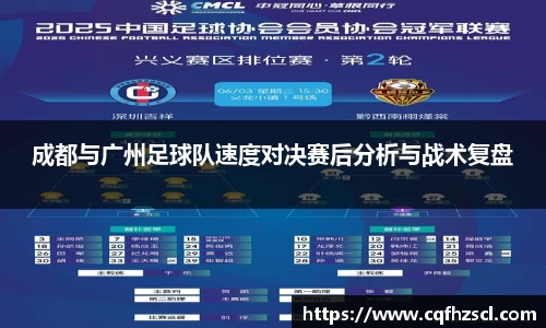 成都与广州足球队速度对决赛后分析与战术复盘